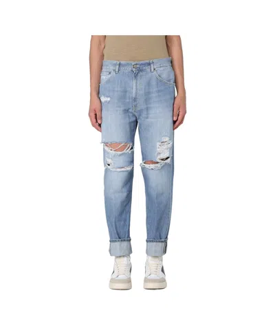 Dondup Denim Trousers With Belt Loops