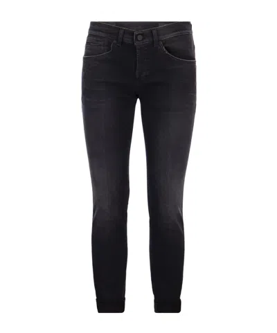 Dondup Denim Trousers With Belt Loops In Black