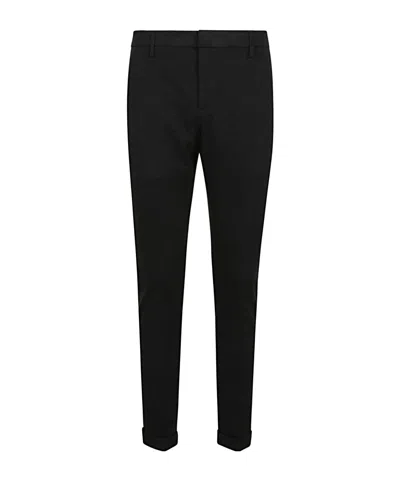 Dondup Denim Trousers With Belt Loops In Black