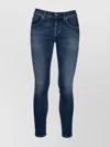 Dondup Denim Trousers With Belt Loops And Contrast Stitching