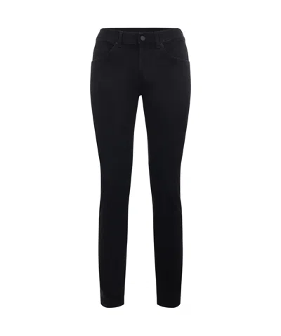 Dondup Denim Trousers With Belt Loops In Black
