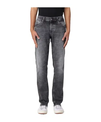 Dondup Denim Trousers With Belt Loops In Blue