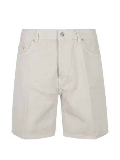 Dondup Denim-patch Shorts In White