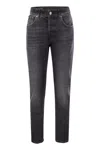 Dondup Pantalone Dian Nero Lavato
