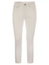 Dondup Beige Cotton Jeans & Pant In White