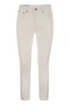 Dondup Beige Cotton Jeans & Pant In White