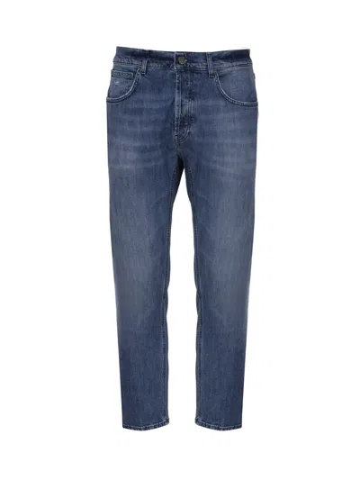 Dondup Dian 34 Inches Carrot Jeans In Denim In Blue