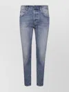 Dondup Light Wash Relaxed-fit Jeans With Rolled Cuffs In Blue