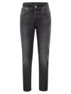 Dondup Pantalone Dian Nero Lavato