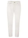 Dondup White Denim Trouser In White