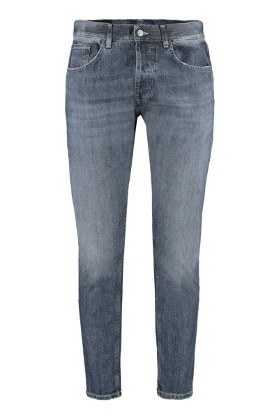 Dondup Dian Carrot-fit Jeans With Engraved Logo Metal Hardware In Red