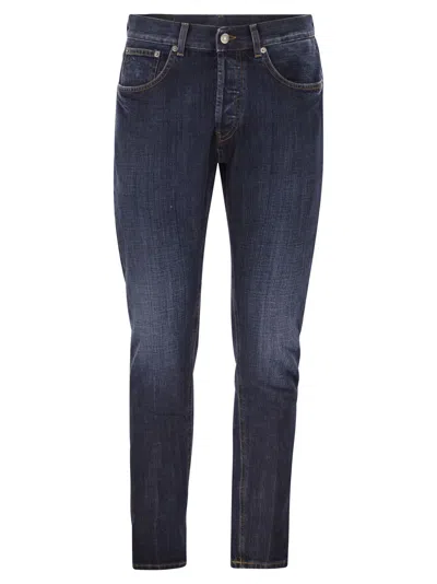 Dondup Dian Cotton Denim Jeans With Used Blue Wash