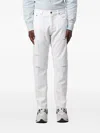 Dondup Denim Trousers With Belt Loops In White