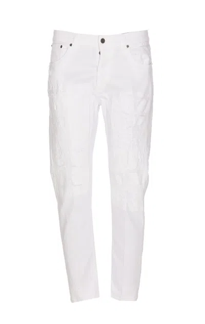 Dondup Dian Distressed Skinny Jeans In White