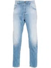Dondup Faded Five-pocket Jeans With Belt Loops