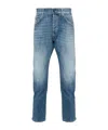 Dondup Distressed Faded Jeans Five Pockets In Blue