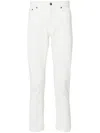 Dondup Denim Trousers With Belt Loops In White