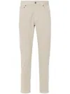 Dondup Trousers With Logo In Neutrals
