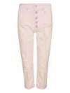 Dondup Distressed Buttoned-fly Cropped Trousers