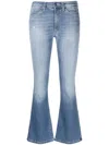 Dondup Distressed-effect Flared-leg Jeans In Blue
