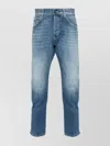 Dondup Distressed Faded Jeans Five Pockets In Blue
