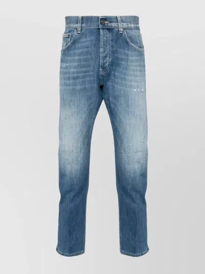 DONDUP DISTRESSED FADED JEANS FIVE POCKETS