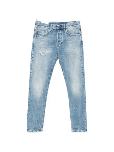 Dondup Distressed Faded-effect Jeans In Blue
