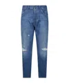 Dondup Distressed Jeans In Blue