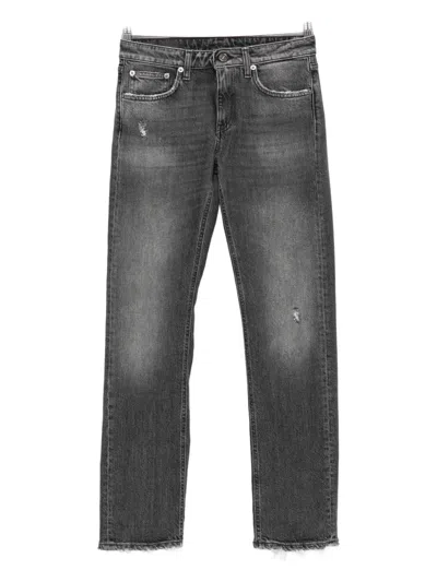 Dondup Distressed Jeans In Gray