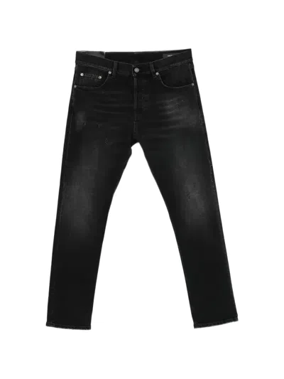Dondup Distressed Logo-patch Jeans In Multi
