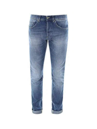 Dondup Distressed Skinny Jeans In Blue