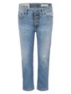 Dondup Belt-loop Jeans In Blue