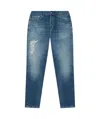 Dondup Distressed Trousers In Blue
