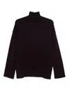 Dondup Halterneck Ribbed Sweater In Black