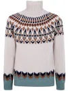 Dondup Chic Turtle Neck Knit Sweater In Multi