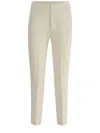 Dondup Trousers  Ariel 27inches Made Of Linen Blend In Beige