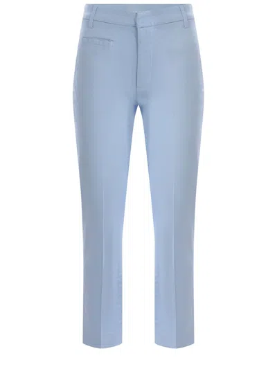 DONDUP DONDUP  TROUSERS LIGHT BLUE