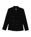 Dondup Double-breasted Blazer In Black