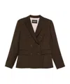 Dondup Double-breasted Buttoned Jacket In Brown