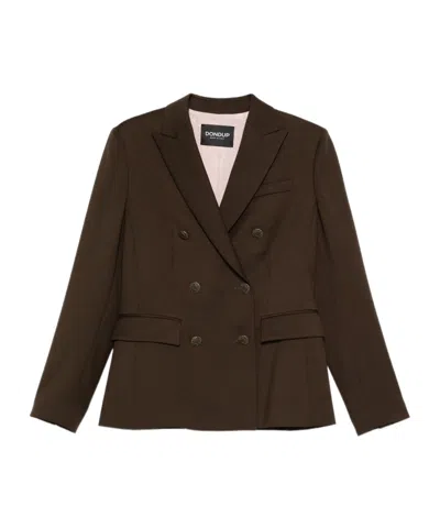 DONDUP DOUBLE-BREASTED BUTTONED JACKET