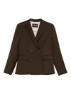 Dondup Double-breasted Buttoned Jacket In Green