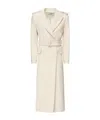 Dondup Double-breasted Coat In White