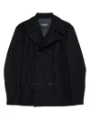 Dondup Double-breasted Jacket In Black
