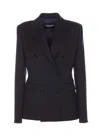 Dondup Double Breasted Jacket In Blue