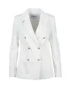 Dondup Double-breasted Jacket - White In White
