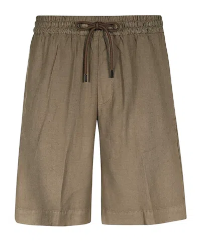 Dondup Drawstring Waist Shorts In Green