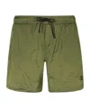Dondup Drawstring Waist Swim Shorts In Green
