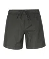 Dondup Drawstring Waist Swim Shorts In Gray