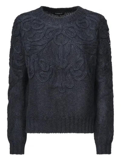 DONDUP DROP-SHOULDER RIBBED-HEM SWEATER