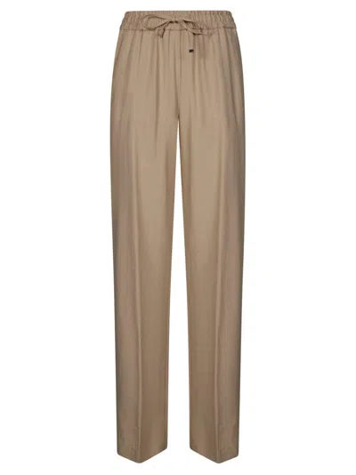 Dondup Elastic Trousers For Women - Smart And Stylish In Brown
